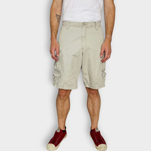 90s Lee Dungarees Khaki Cargo‎ Shorts